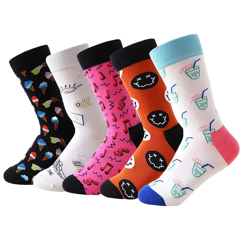 Tide brand animal socks men\'s European and American fashion street style cotton socks