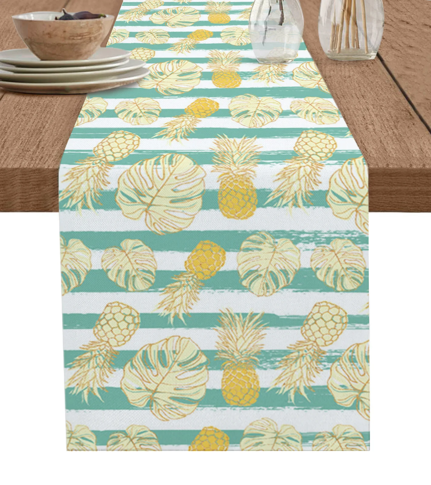 Tropical Turtle Back Bamboo In Summer Table Runner Decoration Home Decor Dinner Table Decoration Table Decor