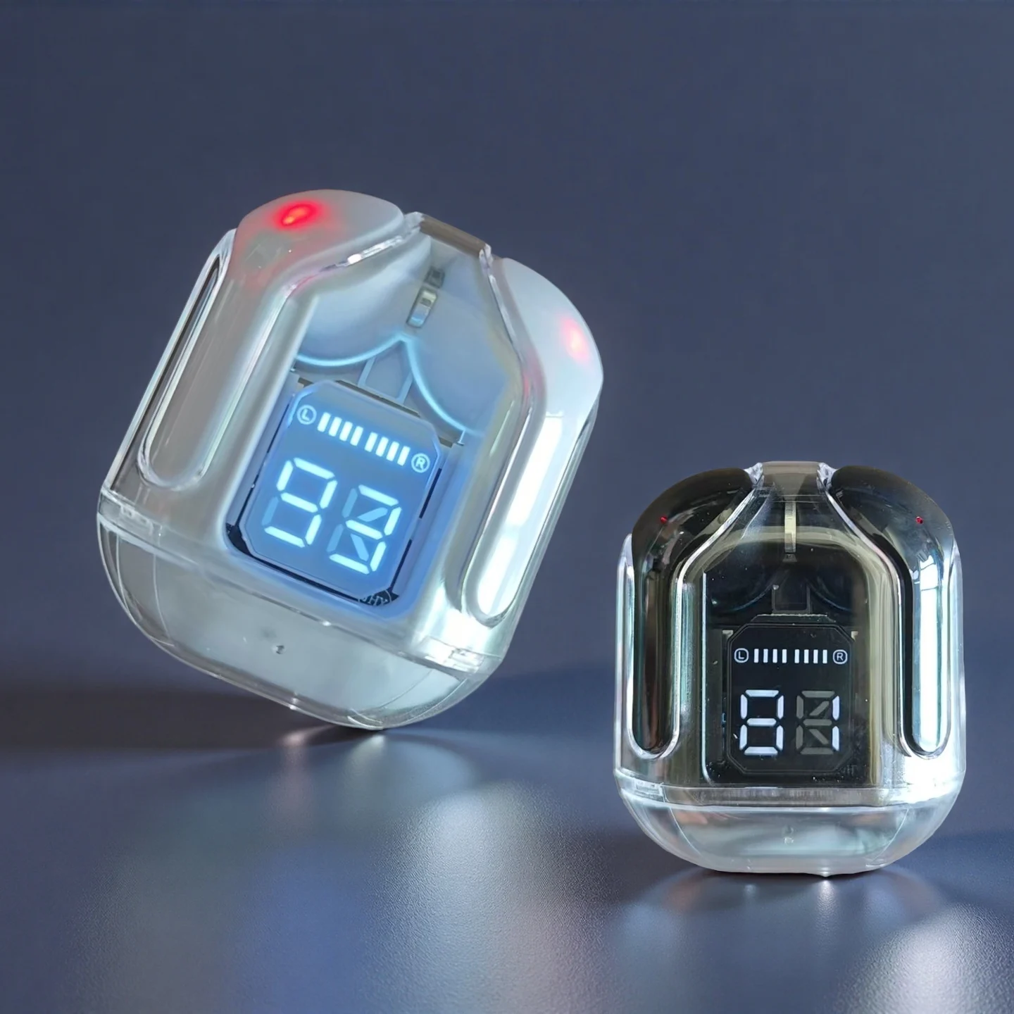 T2 سماعات أذن لاسلكية صغيرة LED شاشة ديجيتال للطاقة TWS سماعة رأس لاسلكية سماعات بلوتوث ستيريو 5.3