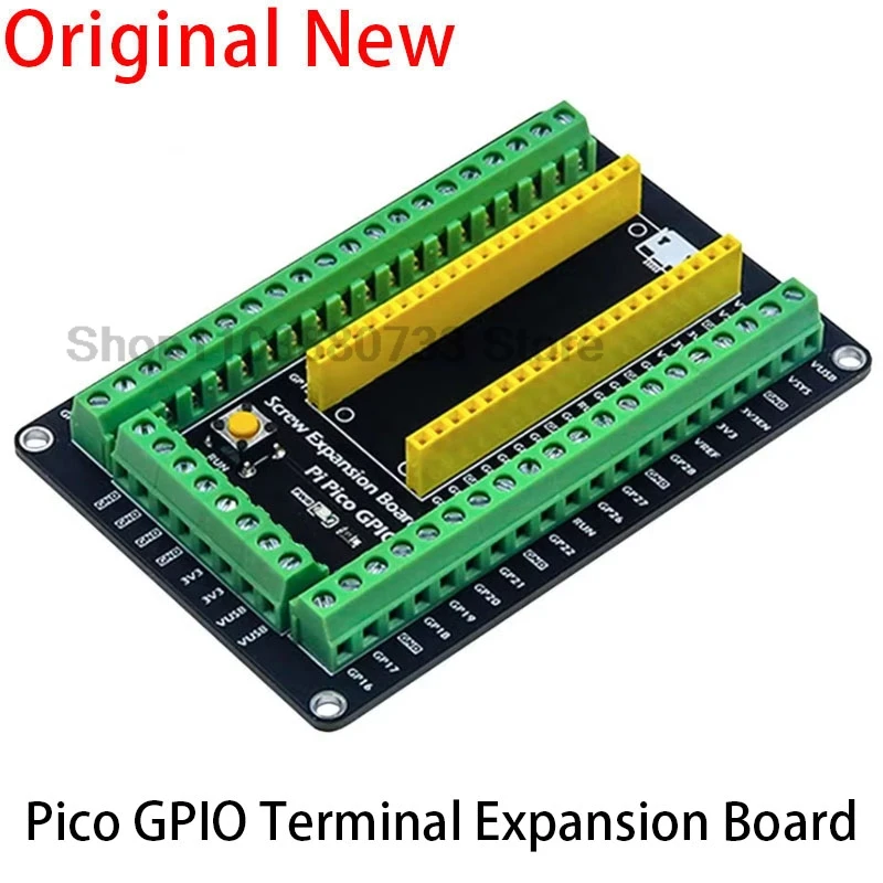 Terminal Blocks Shield GPIO Sensor Module for RPI Screw Expansion Board Pi Pico GIPO 40 Pin 3.3V/5V Port Complete