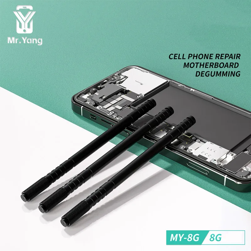 YCS MrYang MY-8G 8G Knife Holder for  Mobile Phone Motherboard Repair PCB Chip IC Degmming Scraping Blade Handle Tool Set