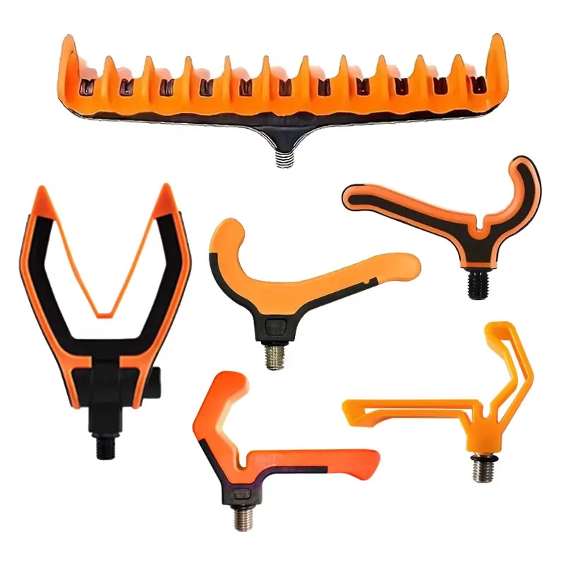 

Adjustable PVC Fishing Rod Holder, 3/8" Thread Base - Lightweight Carp Rod Stand with Durable Head Support