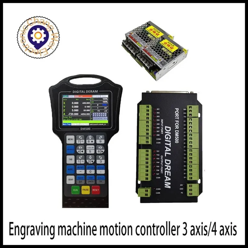 Cnc controller handwheel 500Khz motion g code with driver DM500 M130 M150 3-4 axis replaces DSP A11E user button