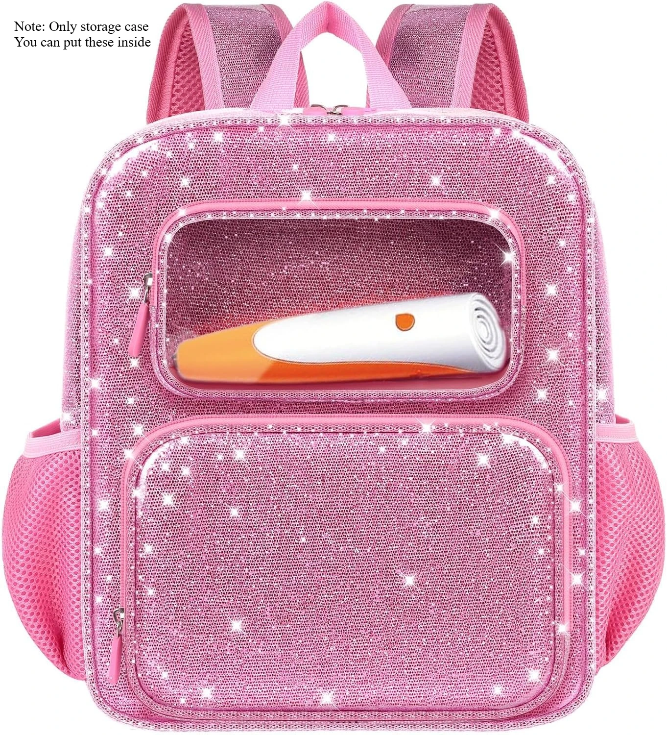 

Рюкзак детский Tanmqin для девочек, розовый, универсальный, с блестками, подходит для ручек Tiptoi, 8+