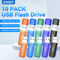 Eaget 5pcs 10pcs USB 2.0 USB Pen Drive 4G 8G 16G 32G Multi Color USB Pendrive USB Flash Drive Support Customized Memory Stick