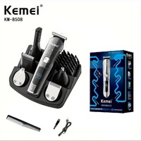 Kemei Professional Multifunction Beard Hair Trimmer Waterproof 6 In 1 Hair Clipper Electric Razor for Men Grooming Kit KM-8508