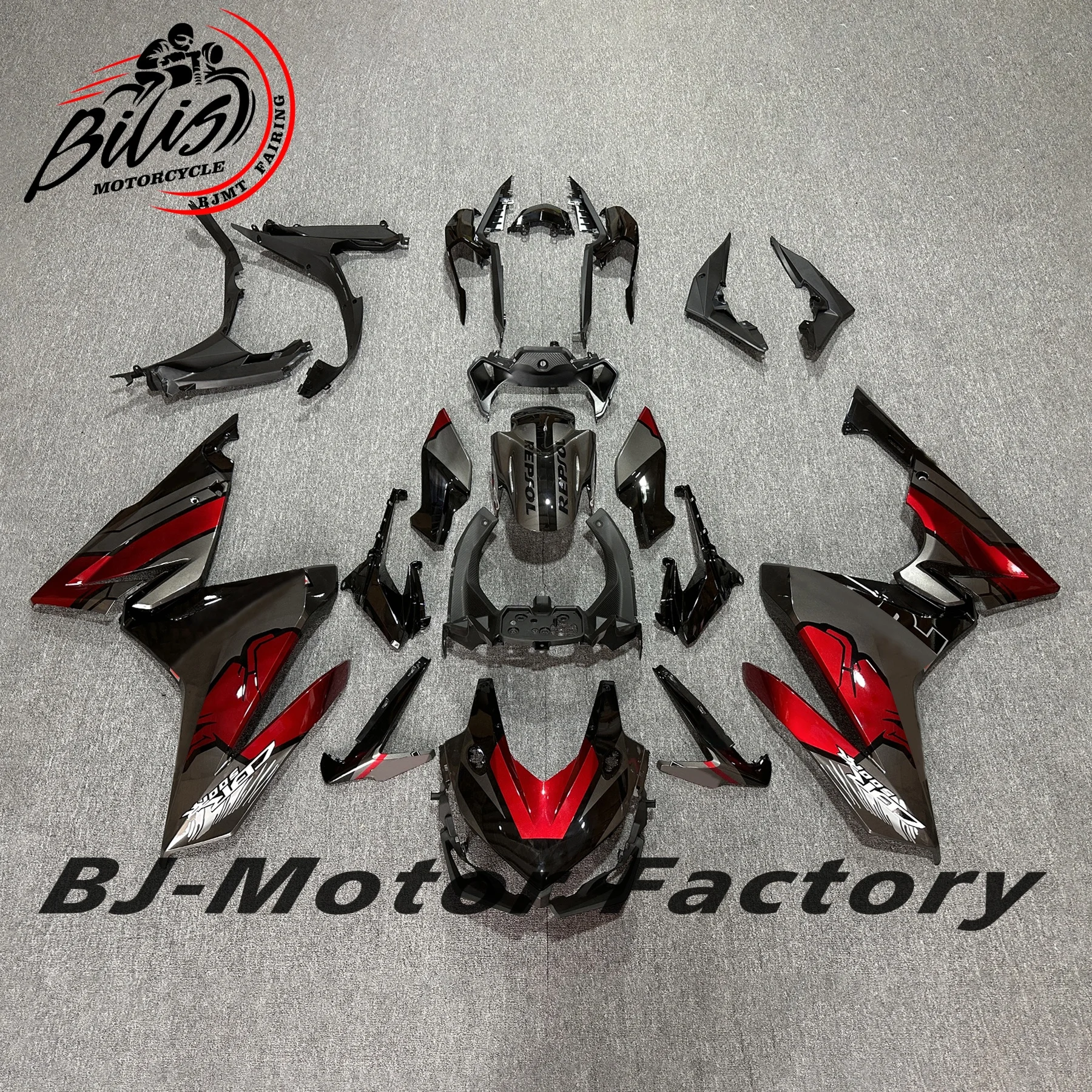 لهوندا CBR500R CBR 500R CBR500 R 2019 2020 2021 2022 2023 الجسم الهدايا المجمعة الكاملة القلنسوة هيكل السيارة ABS حقن رمادي أسود أصفر