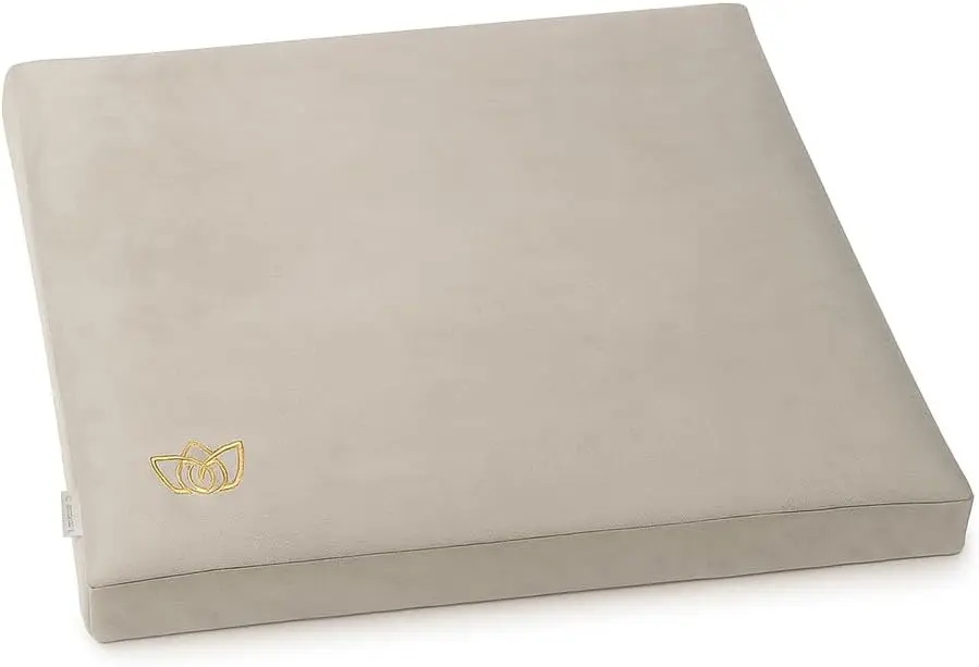 

Comfortable Meditation Cushion with Velvet Cover - Large Floor Pillow for Yoga and Relaxation