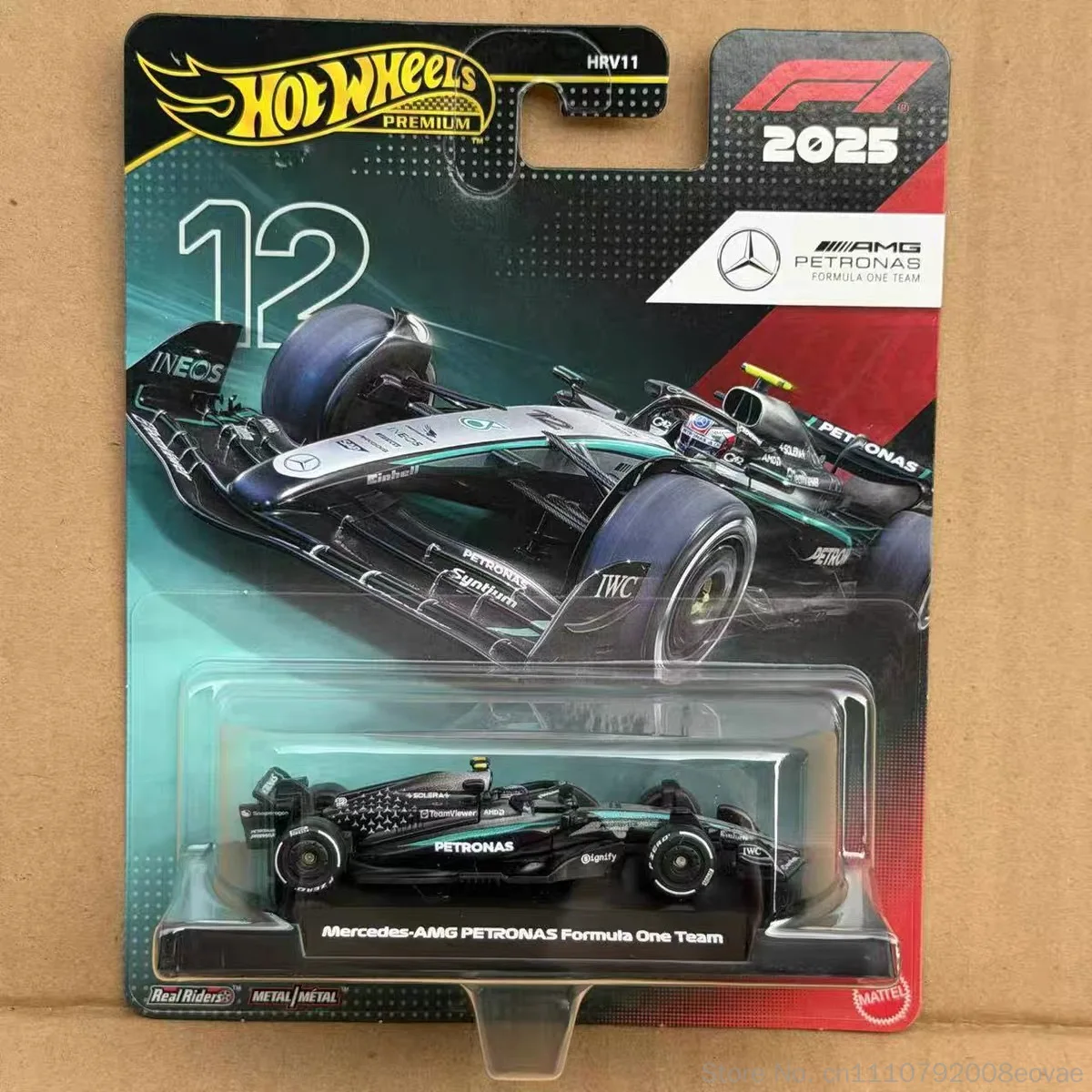 New Hot Wheels Premium Gold Label Hrv11 1/64 F1 Diecast Model Car Team Livery Formula Racing Collectible Vehicle Gift Toys