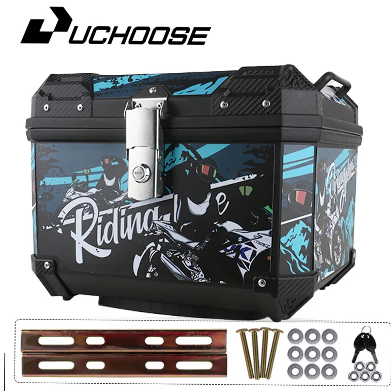 تقريبا 45L دراجة نارية مربع خلفي العالمي ل R1200GS R1250GS F800GS F850GS سعة كبيرة العلوي الخلفي الأمتعة أداة مربع خلفي #6