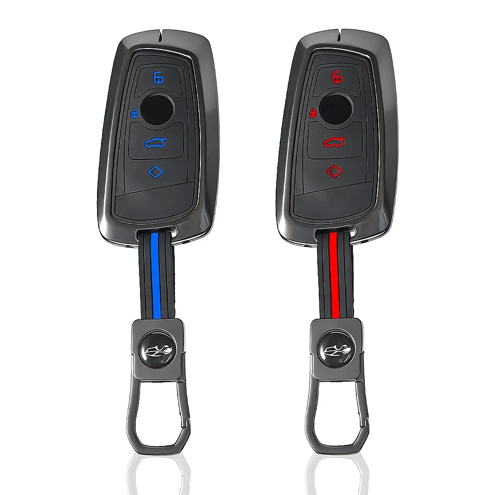 Zinc Silicone Car Key Fob Cover For BMW 1 2 3 4 5 6 7 Series X1 X3 X4 X5 X6 F36 F25 F30 F10 F20 G30