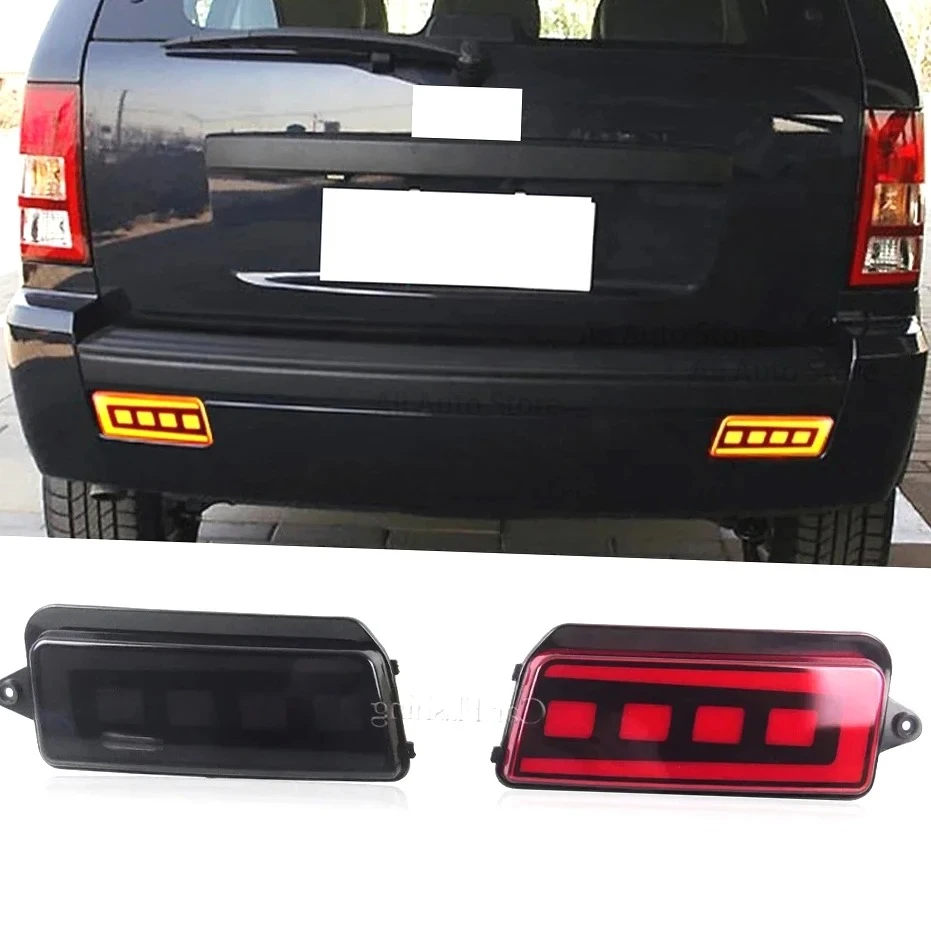 

Car LED Tail Rear Bumper Reflector Light For Jeep Grand Cherokee 2005 2006 2007 2008 2009 2010 Brake Turn Signal Fog lamp