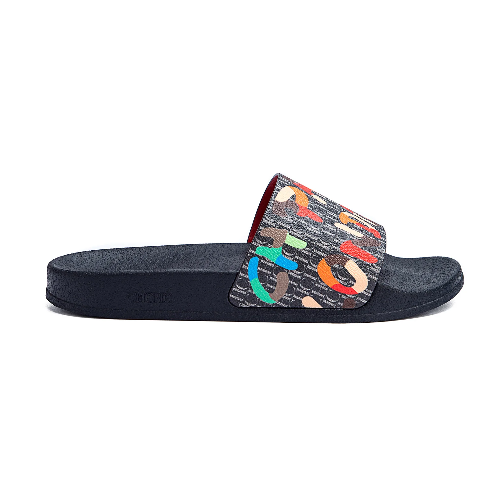 CHHC Female Flip Flops Letter Printing Multi Scene Silicone Beach Slippers Waterproof Summer Outdoor Sandals