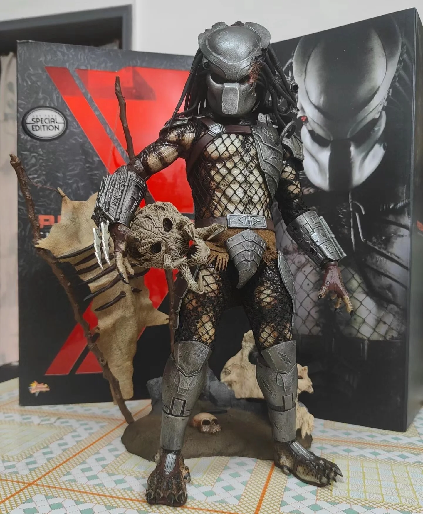 In Stock Hottoys Ht 1/6 Predator S Yuanzu Iron Blood 2.0 New P1 Mms162 Joint Movement Movie Periphery Gift