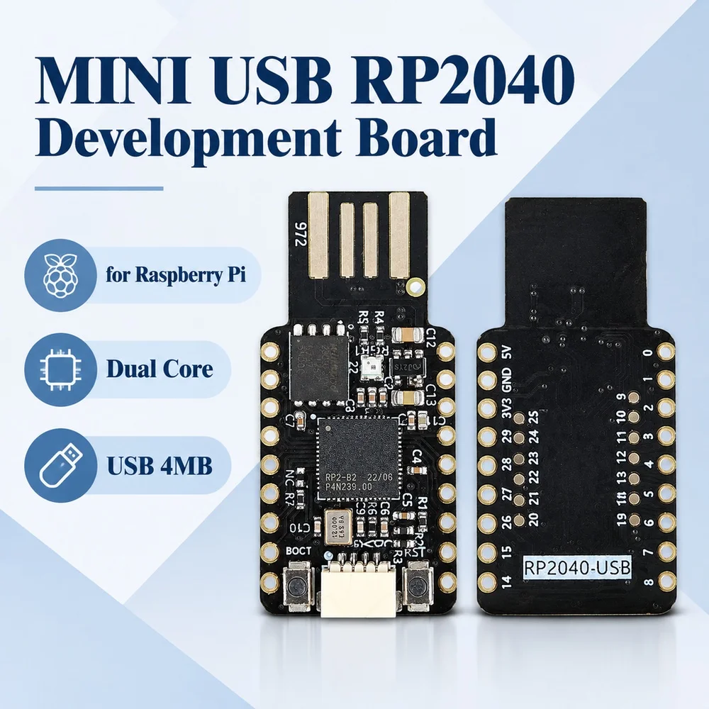 MINI USB RP2040 Entwicklungsboard-Modul für Raspberry Pi Dual Core 4 MB USB-Werkzeugmodule – Detail 1