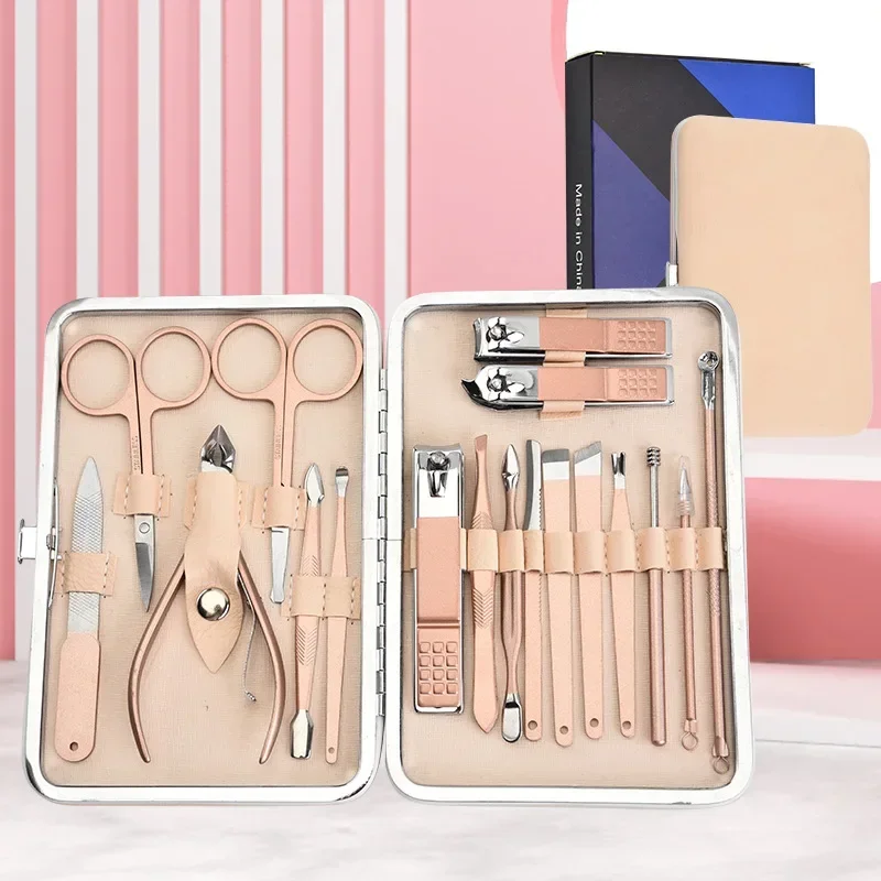 Professional Nail Clipper Kit Manicure Set Nail Care Set Nail Cutter   Eyelash Makeup Facial Care Tool