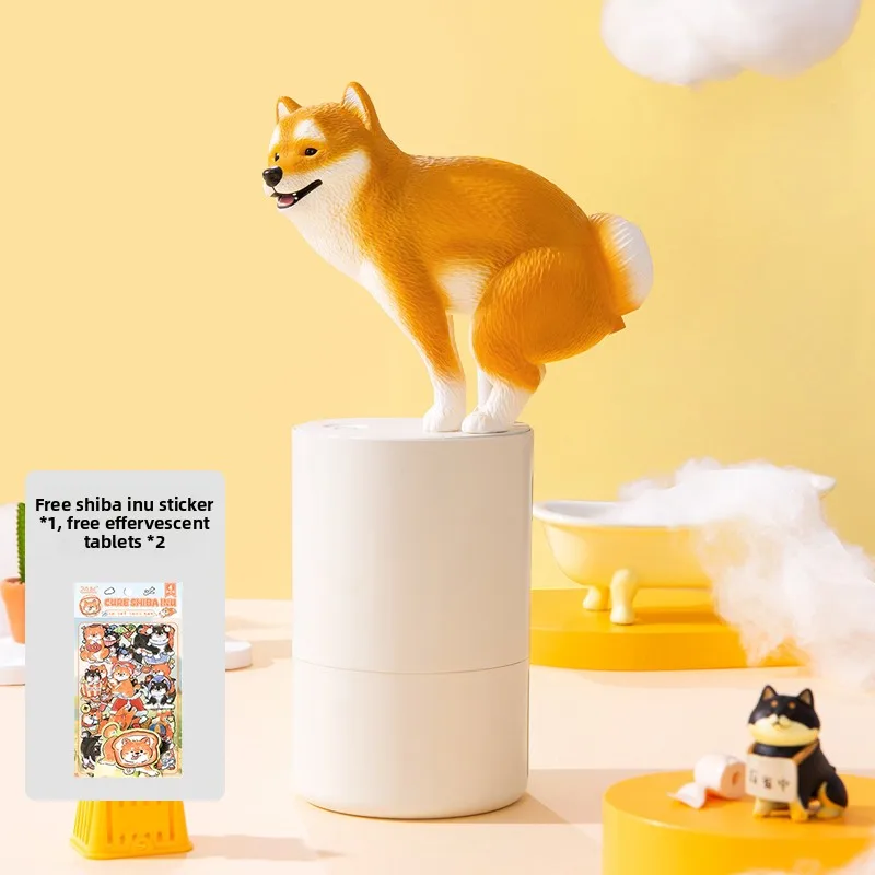 ZHAYA Creative Shiba Inu Automatic Soap Dispenser Funny Novelty