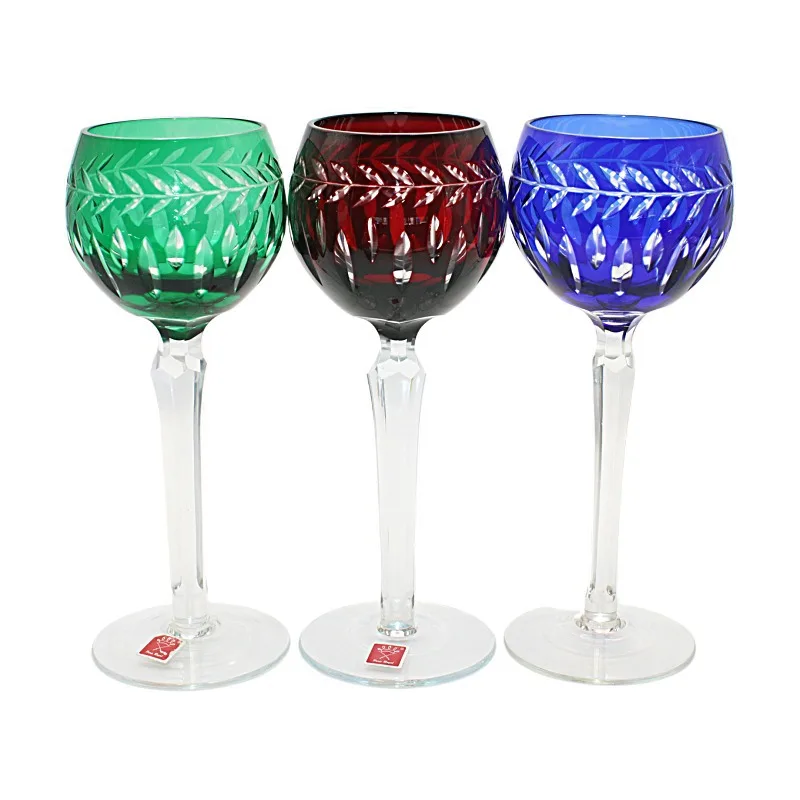 

European Highball Glass Wine Champagne Cup Hand Carved for Home Banquet Festival Gift