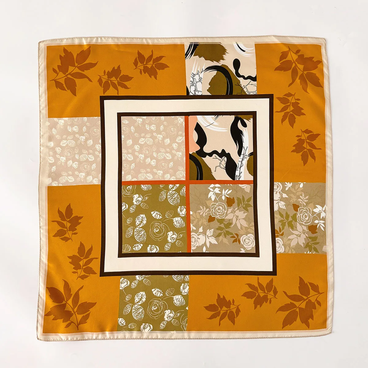 14 momme 100% Natural Twill Silk Scarf for Women Neck Double side Foulard Shawl Wrap Square Neckerchief Hijab Bandana Scarves