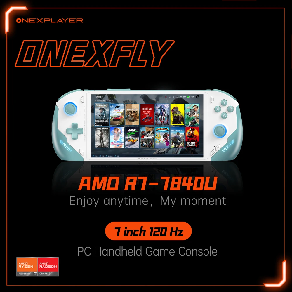 OnexPlayer Onexfly AMD Ryzen 7 7840U Laptop PC Game Console 3 IN 1 Video Tablet WIN11 Game Computer 7