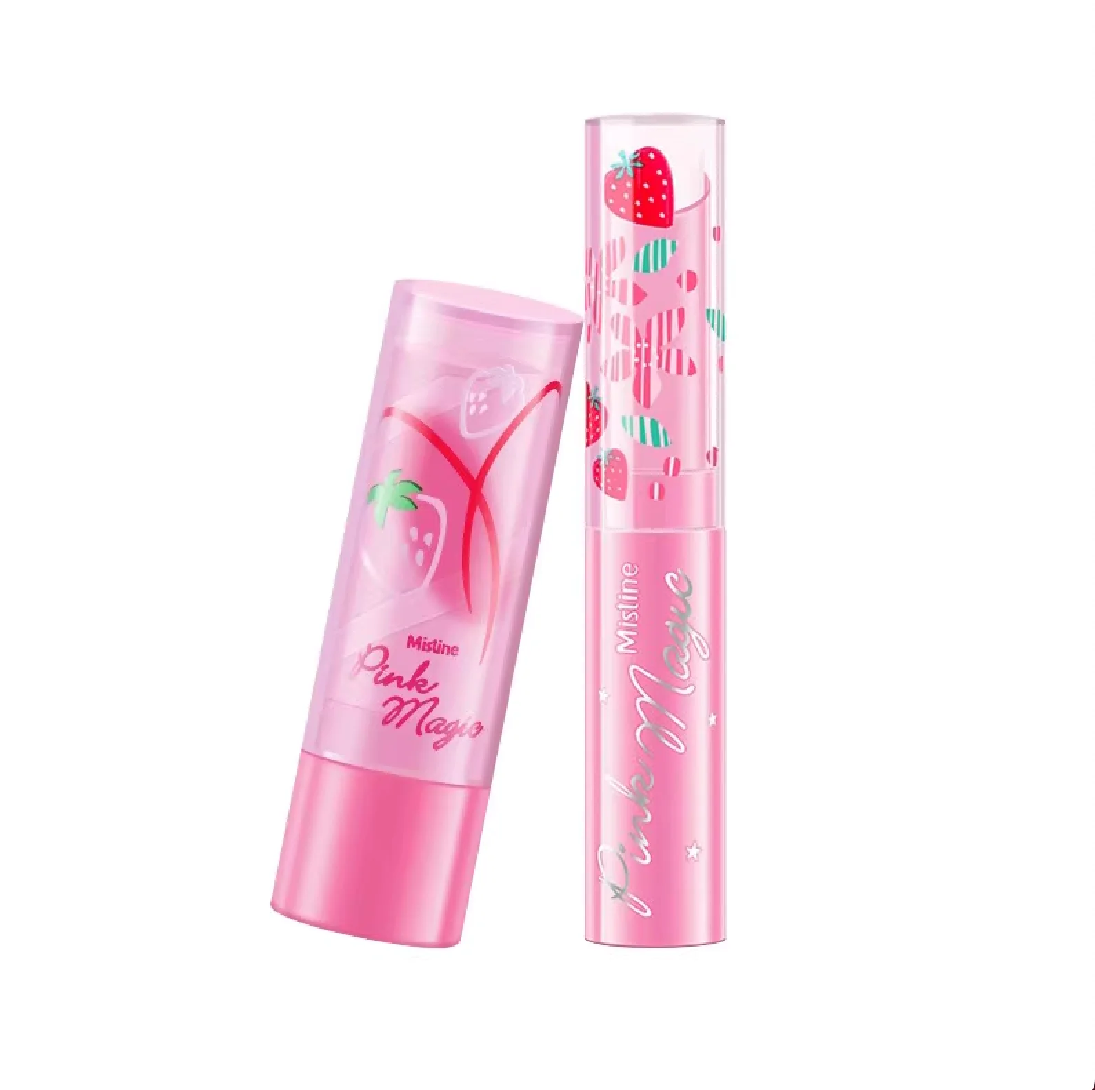 MISTINE Pink Strawberry Temperature Color Changing Lip Balm Lipstick