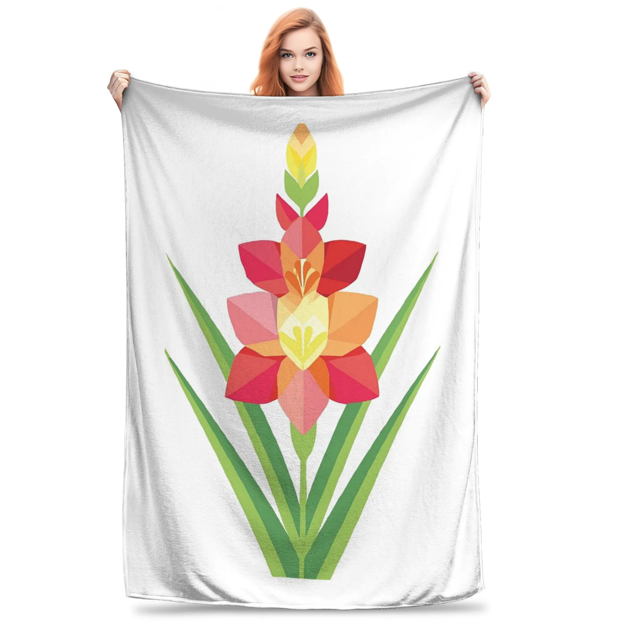 

Одеяло Gladiolus2, портативное фланелевое одеяло для дивана, постельные принадлежности, уличные пледы, покрывало, одеяло