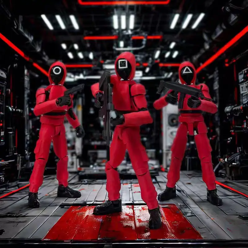 طباعة ثلاثية الأبعاد Lucky Dummy13 آلة تجميع متنقلة متعددة المفاصل آلة رقمية نموذج دمية حلية ، لعبة دمية الحبار الممتعة المصنوعة يدويًا