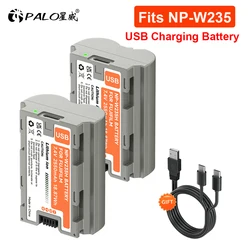 PALO NP-W235 NP W235 NPW235 NP-W235 USB Rechargeable Battery for Fujifilm Fuji X-T4 XT4 GFX 100S X-T5 X-H2 XH2S XH2S GFX 50S II