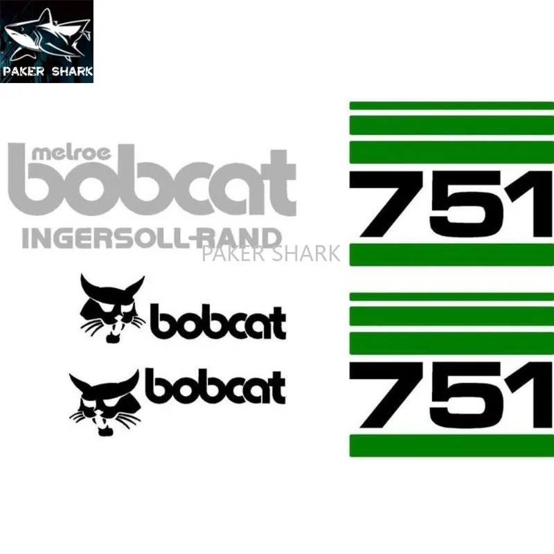 

Для Bobcat 751 набор наклеек для всей машины экскаватора