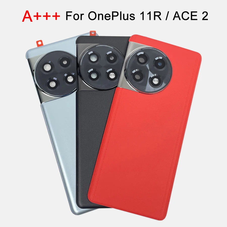 A+++ Glass Back Battery Cover Rear Door Housing Panel Case For Oneplus 11R / ACE 2 Replacement With Camera Lens Adhesive