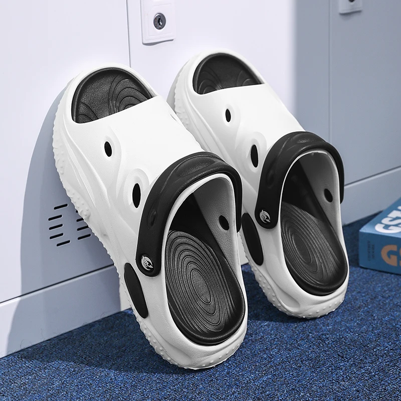 

Men's Slippers Women Beach Sandals Outdoor Slides Lightweight Comfortable Summer Shoes Breathable Bathroom Men Women Slippers