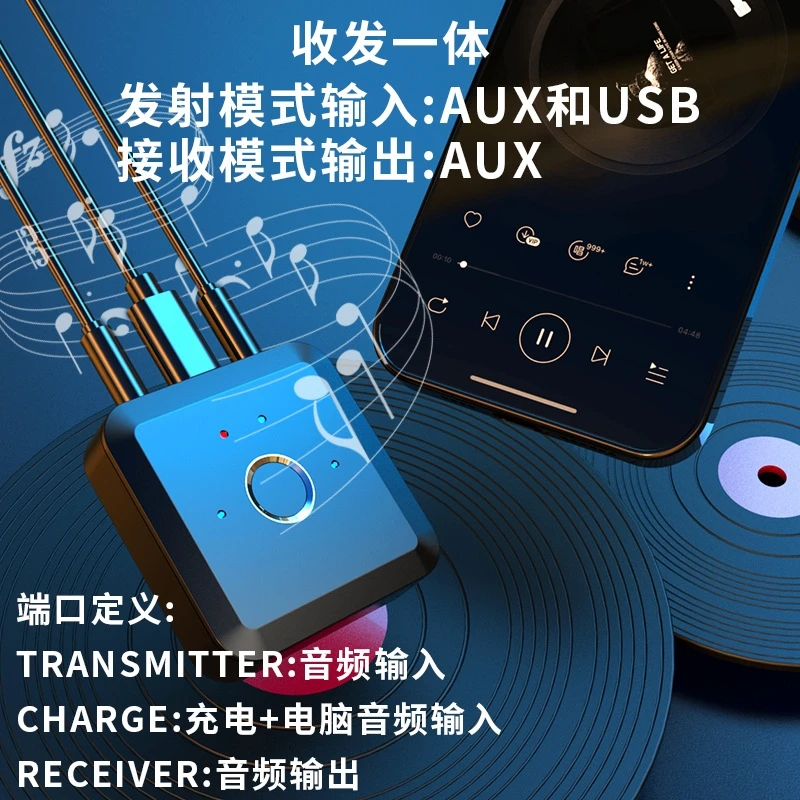 Moduł Bluetooth AUX do samochodu Mini