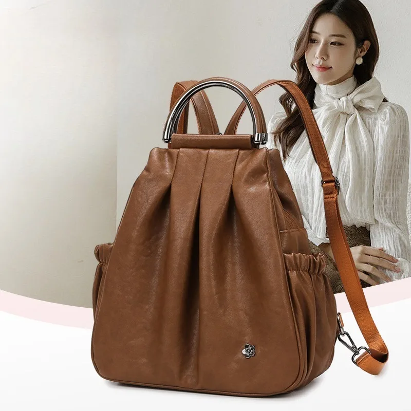 

1pcs Women Backpack Multifunctional Ladies Backpack High Capacity Commute Backpack For Women High End Sense Daily Work Bag