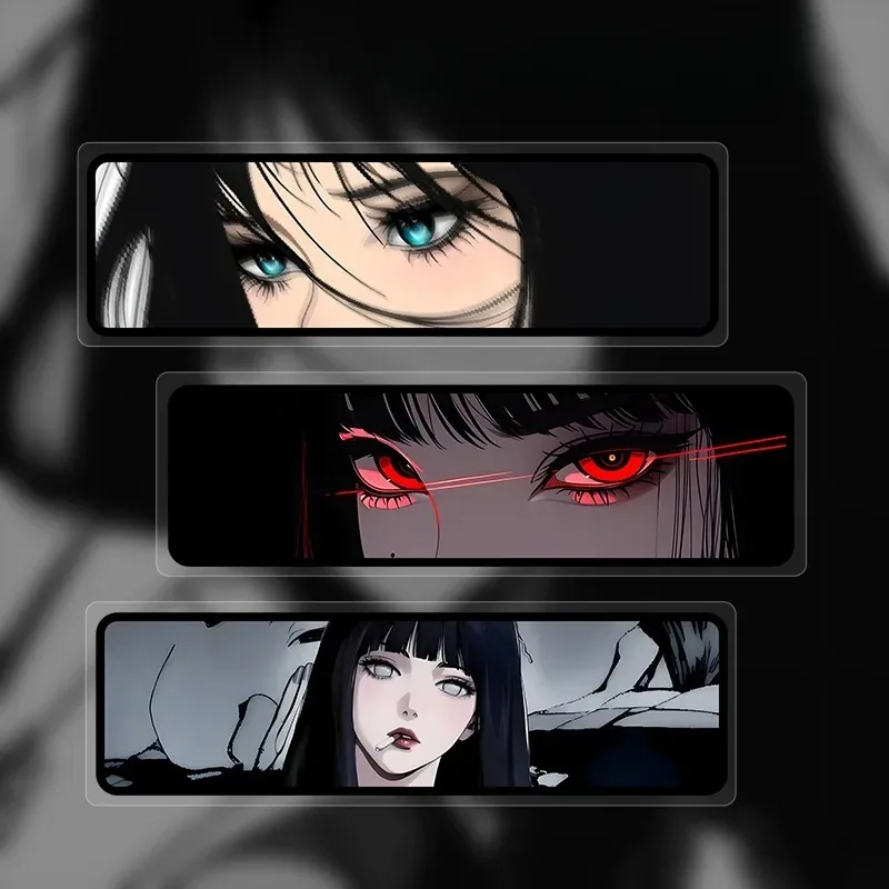 Autocollants réfléchissants en vinyle JDM pour yeux de fille anime, imperméables, pour moto, vélo électrique, ordinateur portable, étui