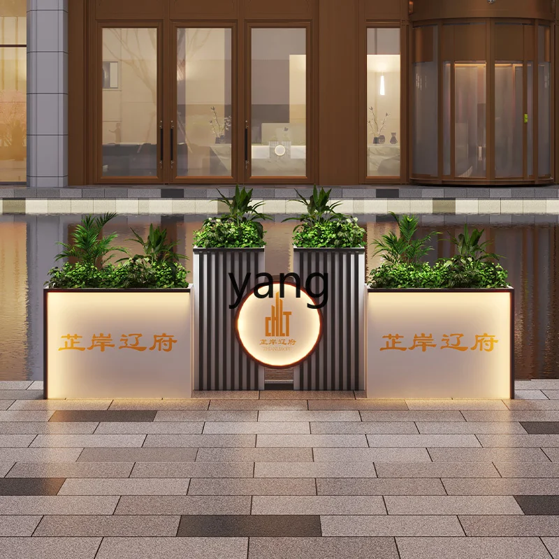 LH جديد النمط الصيني صندوق زهور المبيعات في الهواء الطلق مكتب سياج التقسيم زهرة السرير فناء المناظر الطبيعية