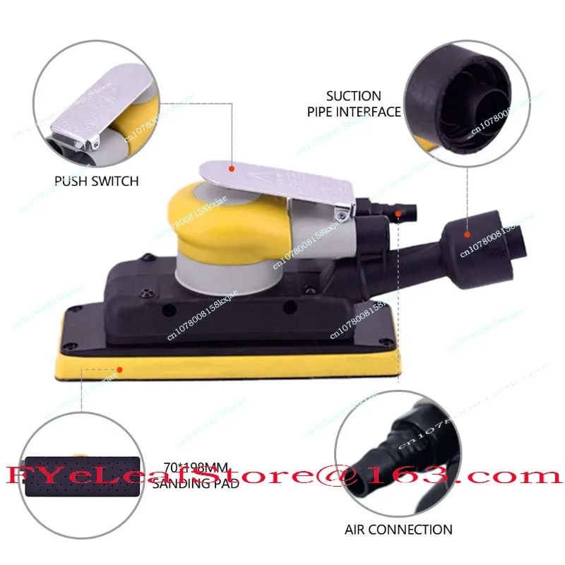 

Rectangle Pneumatic Dry Mill 70 * 198 Car Grinding, Waxing, Vacuuming and Polishing Machine
