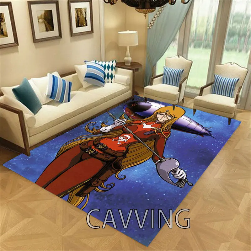 Albator  3D Printed Carpet Flannel Rugs Anti-slip Large Rug Home Decoration for Living Room Bedroom Home Decor