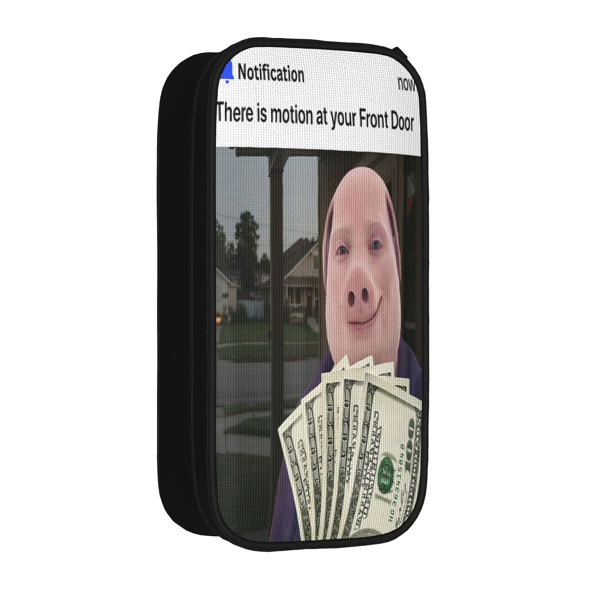 John Pork There is Motion at Your Front Door Brainrot Memes Pencil Case  Girls Pencil Box Design School Pencil Cases Supplies