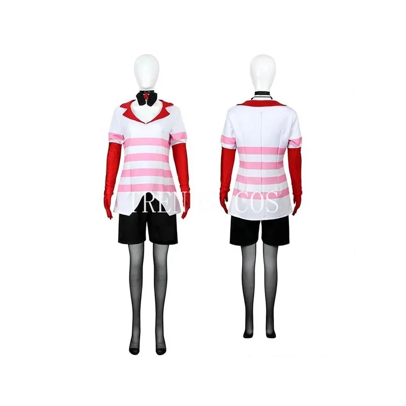 Dust Angel Cosplay Costume pour femme, Hazbin, uniforme d'hôtel, robe de fête d'anniversaire pour filles, costume de carnaval et d'Halloween