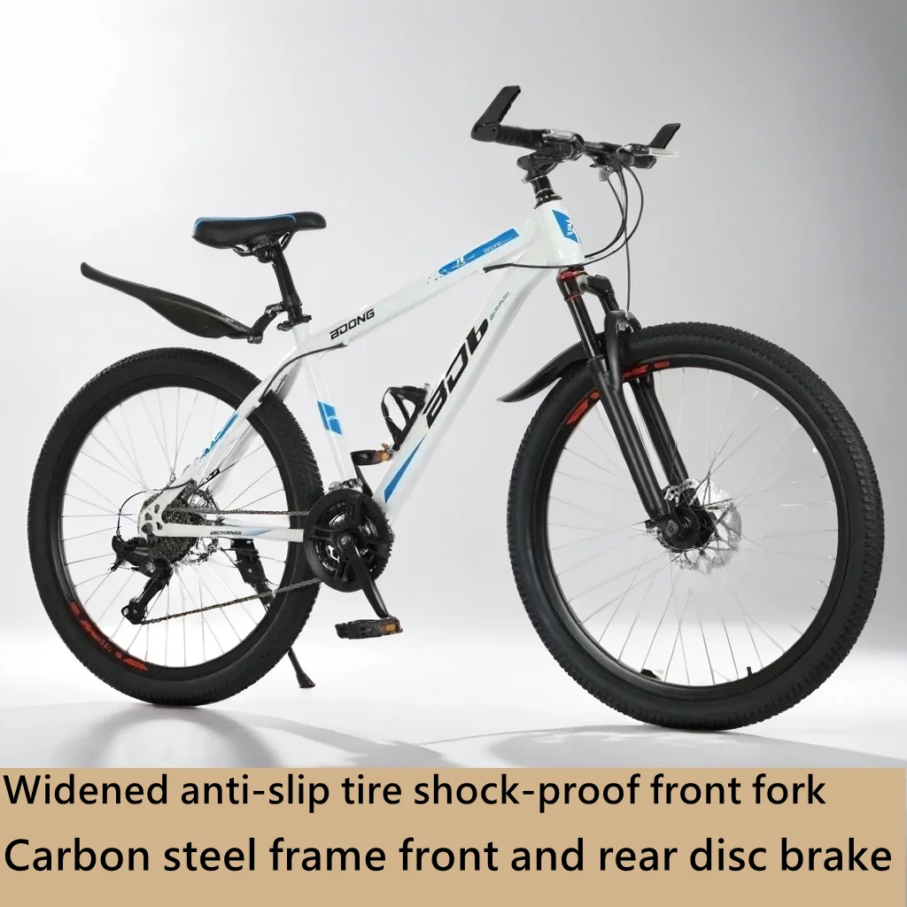 24/26 inch MTB shock absorption Mountain Bike disc brake 21/27 speed Cross Country Bicycle high carbon steel outdoor bicicleta