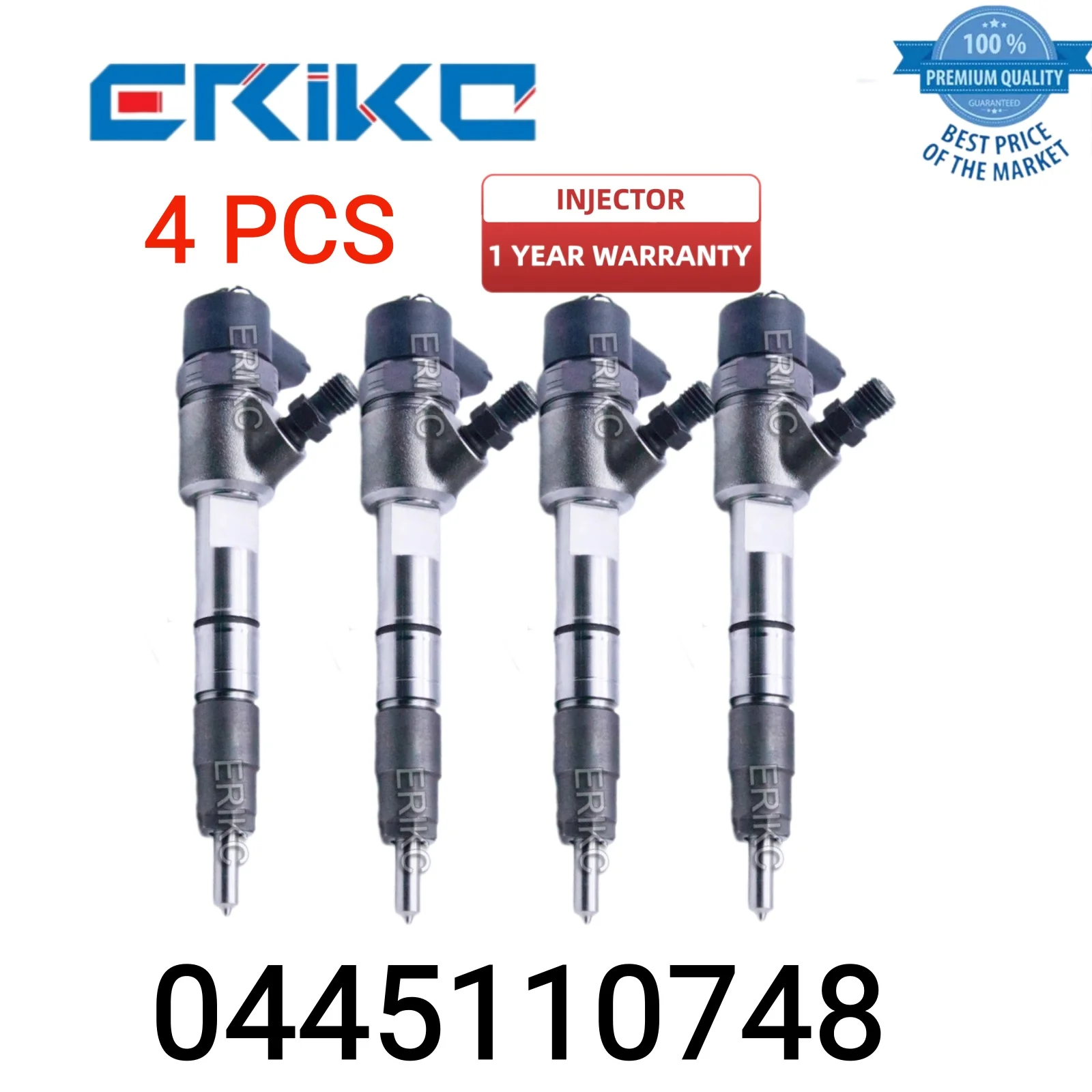 

4 PCS 0445110748 Common Rail Diesel Fuel Injector 0 445 110 748 Truck Fuel Oil Injector 0445 110 748 Original Injector