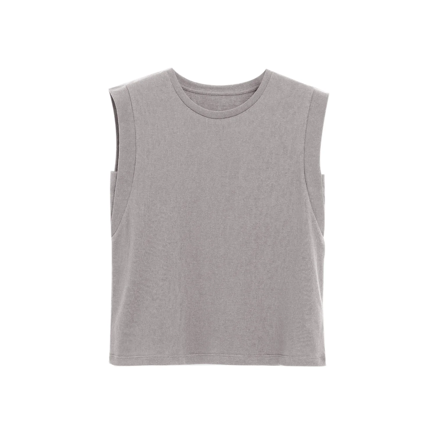 Cotton Linen Tank Tops Women Simple Semi Sheer Sleeveless Tees Spring Summer 2024