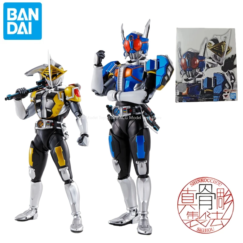 Bandai-figura de acción Original de S.H.Figuarts SHF RB Tokusatsu, Jinete enmascarado, Den-O Ax Rod, modelo de colección de juguetes, regalo