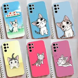 C-Chi Cat S-Sweet Home Phone Case Silicone Case For Samsung S30,S23,S21,S22,S20 Ultra,S20 FE lite,S10,S9,S8 PIus Cover Clear