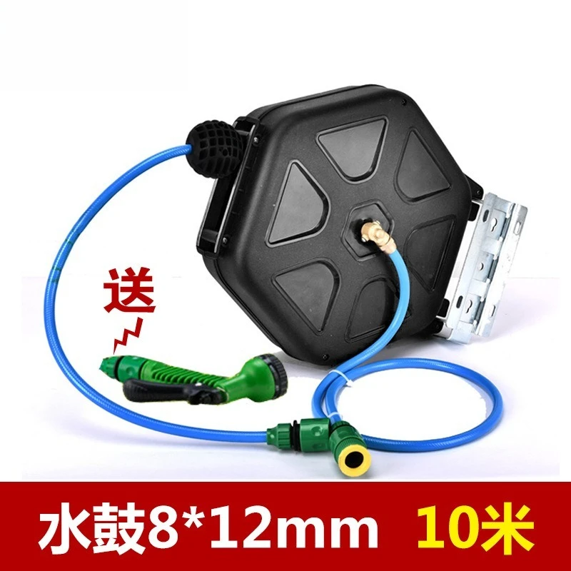 Automatic Retractable Hose Reel 8X12 PVC High Pressure Pipe Winder Water Hose Storage Device