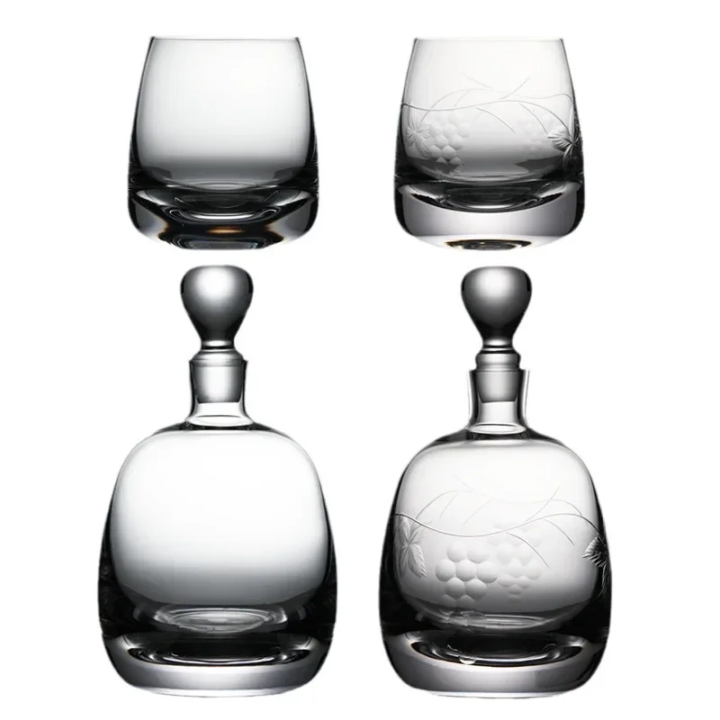 

Simple crystal glass decanter Large capacity whiskey glass Wine glass Foreign wine