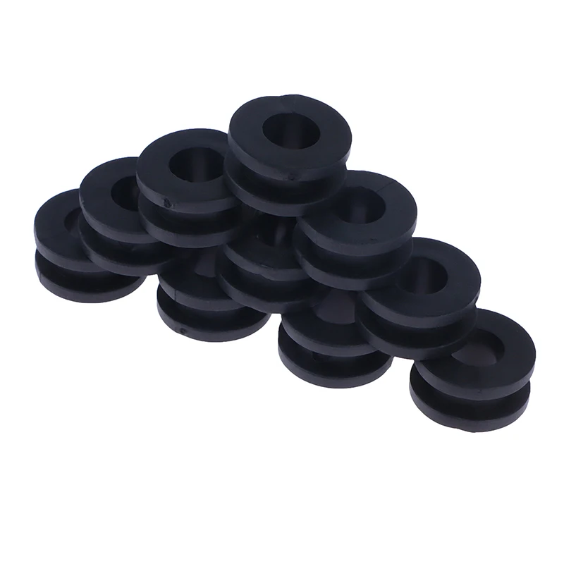 High Quality 10Pcs/set Motorcycle Side Cover Rubber Grommets Gasket Fairings Motorcycle Accessories 18*10*9mm