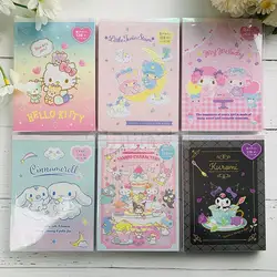 New Kawaii Cute Sanrioed Convenience Book Mymelody Kuromi Hello Kitty Note Book Cute Notepad Stationery Student Stationery