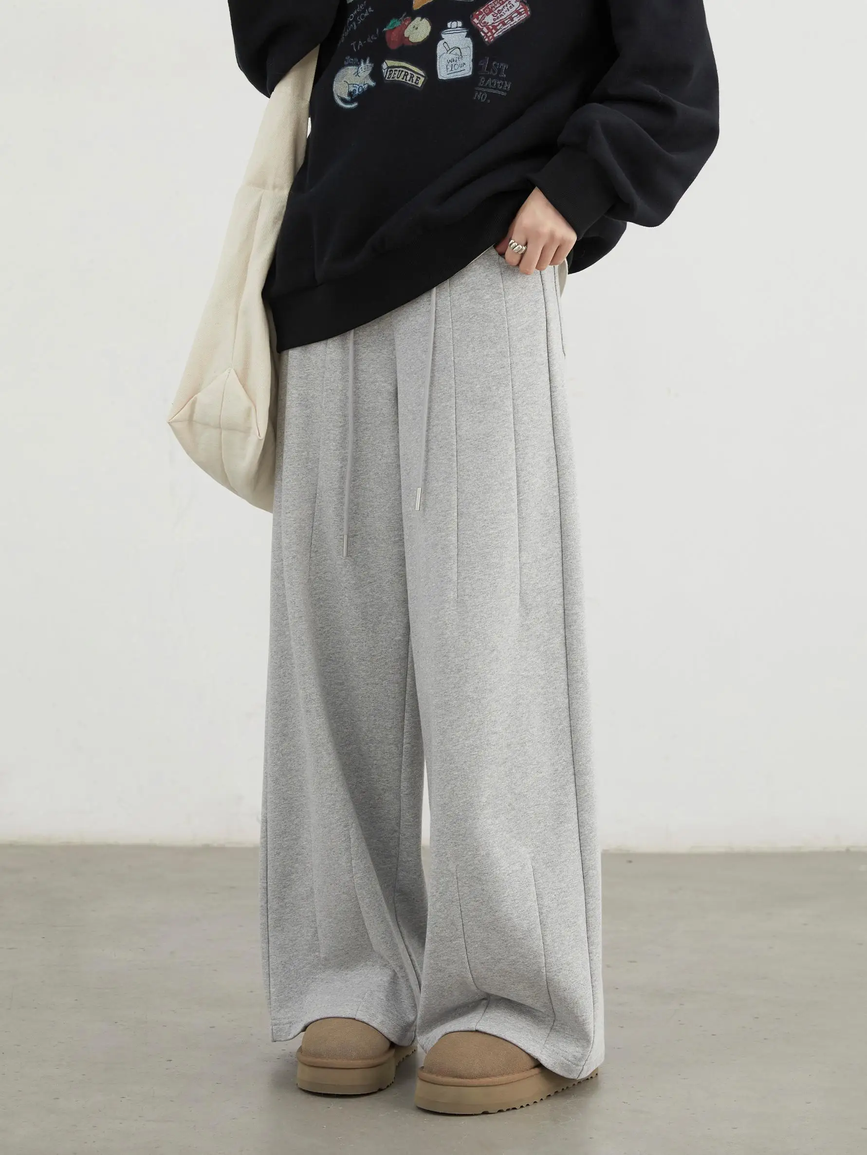 

Брюки женские широкие с высокой талией, драпированные, в пол, повседневные, весенняя новинка, уличный стиль