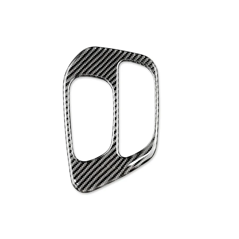 

Carbon Fiber Gear Shift Cover For New Dodge Challenger Real Sticker Trim Interior Accessories Decoration Upgrade Auto Parts